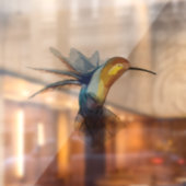 HUMMINGBIRD BIRD GLAS IN LOOD WINDOW CLING RAAMSTICKER (Vel 2)