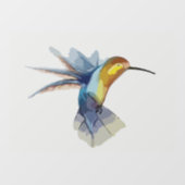 HUMMINGBIRD BIRD GLAS IN LOOD WINDOW CLING RAAMSTICKER (Vel)
