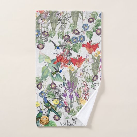 Hummingbird Bird Heaven Bath Towel Set Bad Handdoek (Handdoek)