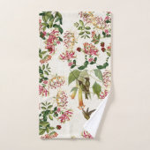 Hummingbird Bird Honeysuckle Flower Bath Towel Set Bad Handdoek (Handdoek)