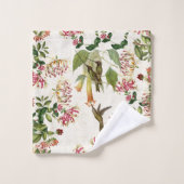 Hummingbird Bird Honeysuckle Flower Bath Towel Set Bad Handdoek (Wasdoekje)
