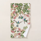 Hummingbird Bird Honeysuckle Flower Bath Towel Set Bad Handdoek (Handdoek)