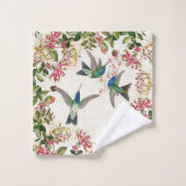 Hummingbird Bird Honeysuckle Flower Bath Towel Set Bad Handdoek (Wasdoekje)