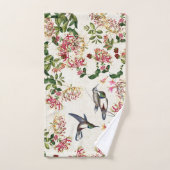 Hummingbird Bird Honeysuckle Flower Bath Towel Set Bad Handdoek (Handdoek)