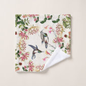 Hummingbird Bird Honeysuckle Flower Bath Towel Set Bad Handdoek (Wasdoekje)