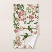 Hummingbird Bird Honeysuckle Flower Bath Towel Set Bad Handdoek (Handdoek)