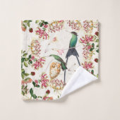 Hummingbird Bird Honeysuckle Flower Bath Towel Set Bad Handdoek (Wasdoekje)