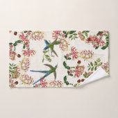 Hummingbird Bird Honeysuckle Flower Bath Towel Set Bad Handdoek (Handdoek)