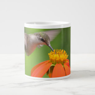 Hummingbird Bird Mexican Sunflower Floral Grote Koffiekop