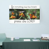 Hummingbird Bird Monarch Foto van Lord Christelijk Spandoek (Beurs)