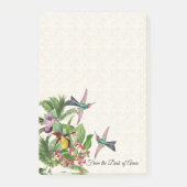 Hummingbird Bird Orchid Flowers Post-it Notes (Voorkant)