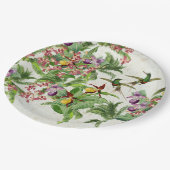 Hummingbird Bird Orchids Flowers Paper Party Bord (Gekanteld)