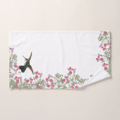 Hummingbird Bird Sweet Pea Flower Bath Set Bad Handdoek (Handdoek)