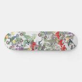 Hummingbird Bird Wildlife Animal Floral Skateboard (Horizontaal)