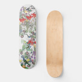 Hummingbird Bird Wildlife Animal Floral Skateboard (Voorkant)