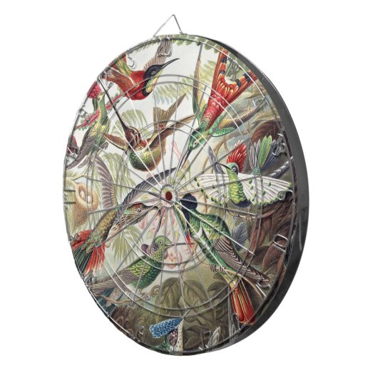 Hummingbird Bird Wildlife Classic Painting Dartbord (Voorkant Rechts)