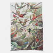 Hummingbird Bird Wildlife Classic Painting Theedoek (Verticaal)