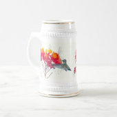 Hummingbird Bird Wildlife Floral Bierpul (Voorkant links)