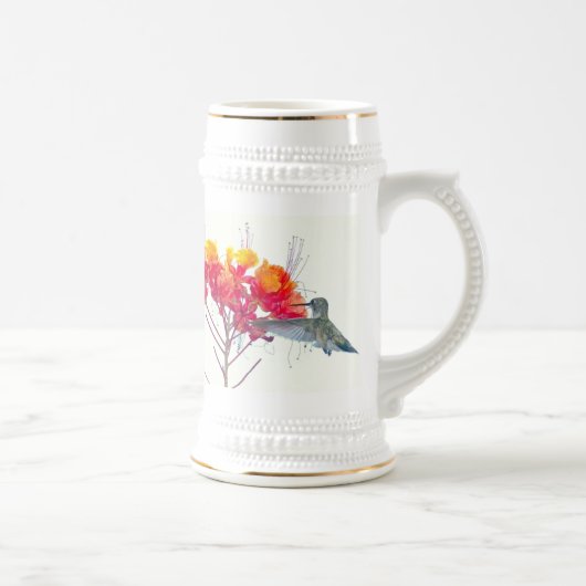 Hummingbird Bird Wildlife Floral Bierpul (Rechts)
