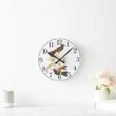 Hummingbird Bird Wildlife Floral Wall Clock Ronde Klok (Huis)