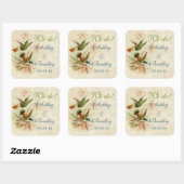 Hummingbird Birds Bruiloft Sticker Envelope Seal (Vel)