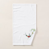 Hummingbird Birds Flowers Bath Towel Set Bad Handdoek (Handdoek)