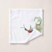 Hummingbird Birds Flowers Bath Towel Set Bad Handdoek (Wasdoekje)