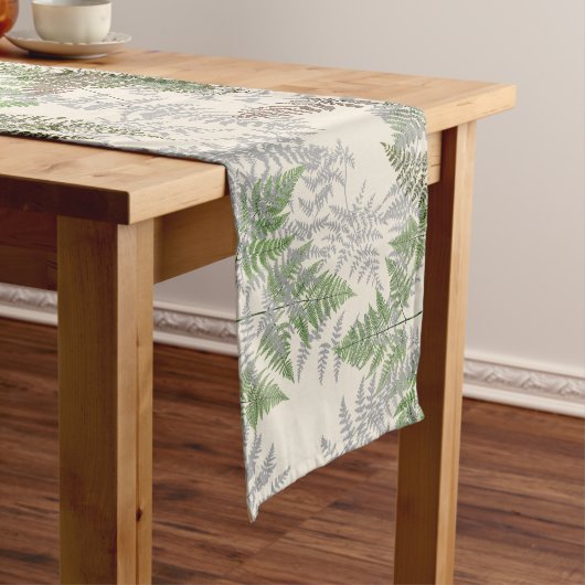 Hummingbird Birds Flowers Ferns Table Runner Lange Tafelloper (Voorbeeld)