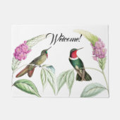 Hummingbird Birds Flowers Wildlife Welkom Doormat Deurmat (Voorkant)
