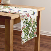 Hummingbird Birds Honeysuckle Flowers Table Runner Medium Tafelloper (Voorbeeld)
