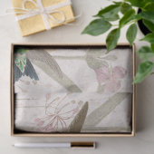 Hummingbird Birds Red Lily Flowers Tissue Paper Tissuepapier (Geschenk)