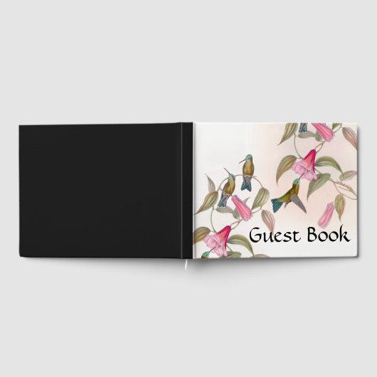 Hummingbird Birds Wildlife Floral Gastboek Gastenboek (Volledig)