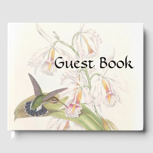 Hummingbird Birds Wildlife Flowers Gastboek Gastenboek (Voorkant)