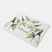 Hummingbird Birds Wildlife Flowers Welkom Dorrmat Deurmat (Schuin)