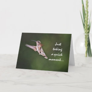 Hummingbird Birthday Card Kaart