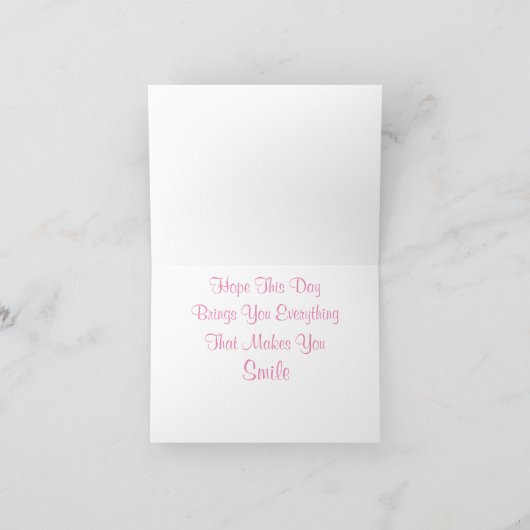 Hummingbird Birthday Card Kaart (Binnen)