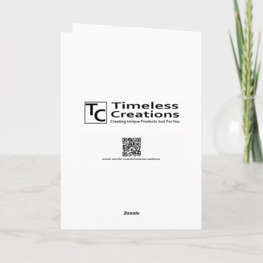 Hummingbird Birthday Card Kaart (Achterkant)