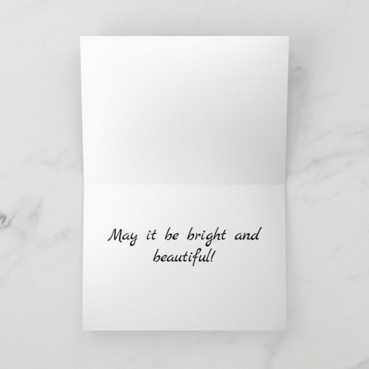 Hummingbird Birthday Card Kaart (Binnen)