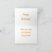 Hummingbird Birthday Kaart (Binnen)