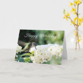 Hummingbird Birthday Wenskaart Kaart (Gele Bloem)