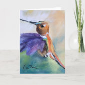 "Hummingbird" Blank Note Card Notitiekaartje (Voorkant)
