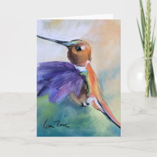 "Hummingbird" Blank Note Card Notitiekaartje (Voorkant)