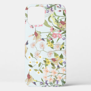 Hummingbird bloementuin  illustratie Case-Mate iPhone case