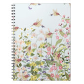 Hummingbird bloementuin  illustratie notitieboek (Voorkant)