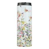 Hummingbird bloementuin illustratie thermosbeker (Achterkant)