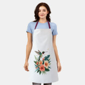 Hummingbird Bloom All-Over Apron Schort (Gedragen)