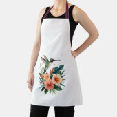 Hummingbird Bloom All-Over Apron Schort (Insitu)