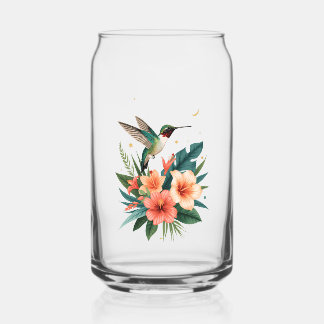 Hummingbird Bloom Glass Tumbler Blikvorm Glas