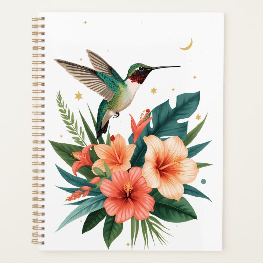 Hummingbird Bloom Tropical Planner (Voorkant)