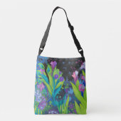 Hummingbird Blooms Crossbody Bag Tas (Achterkant)